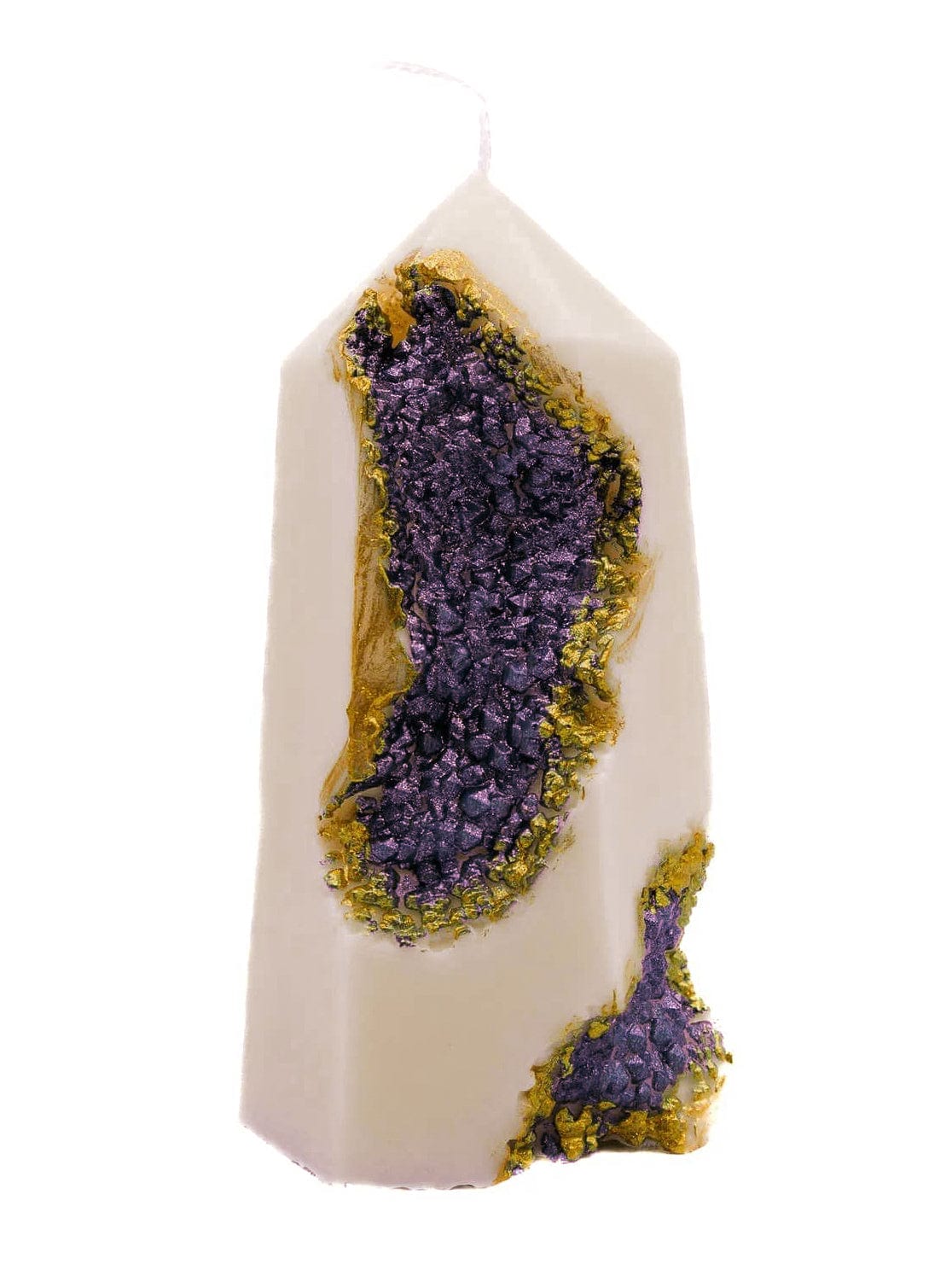 A Pleasant Thought Candles Amethyst Geode Pillar Candle