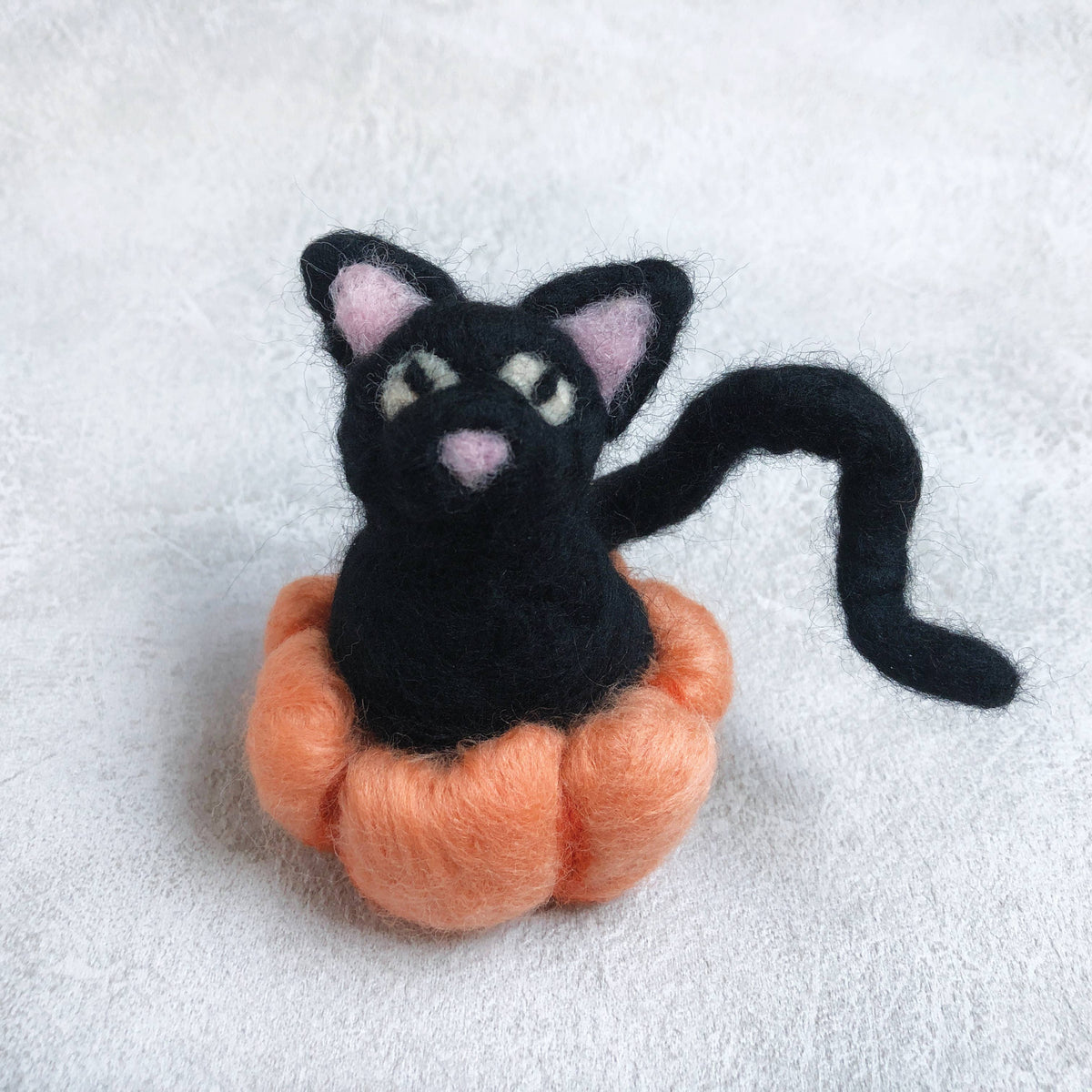 Bergin & Bath Needle Felting Kit, Black Cat. A Halloween craft kit