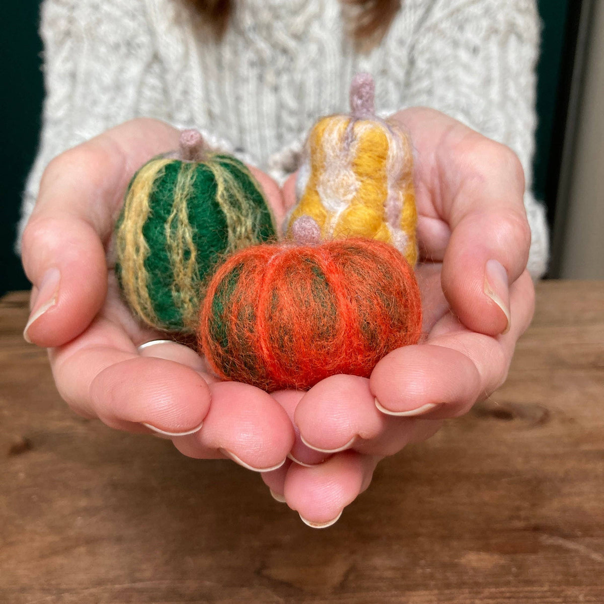 Bergin & Bath Needle Felting Kit - Pumpkins - Halloween Crafts - Make Your