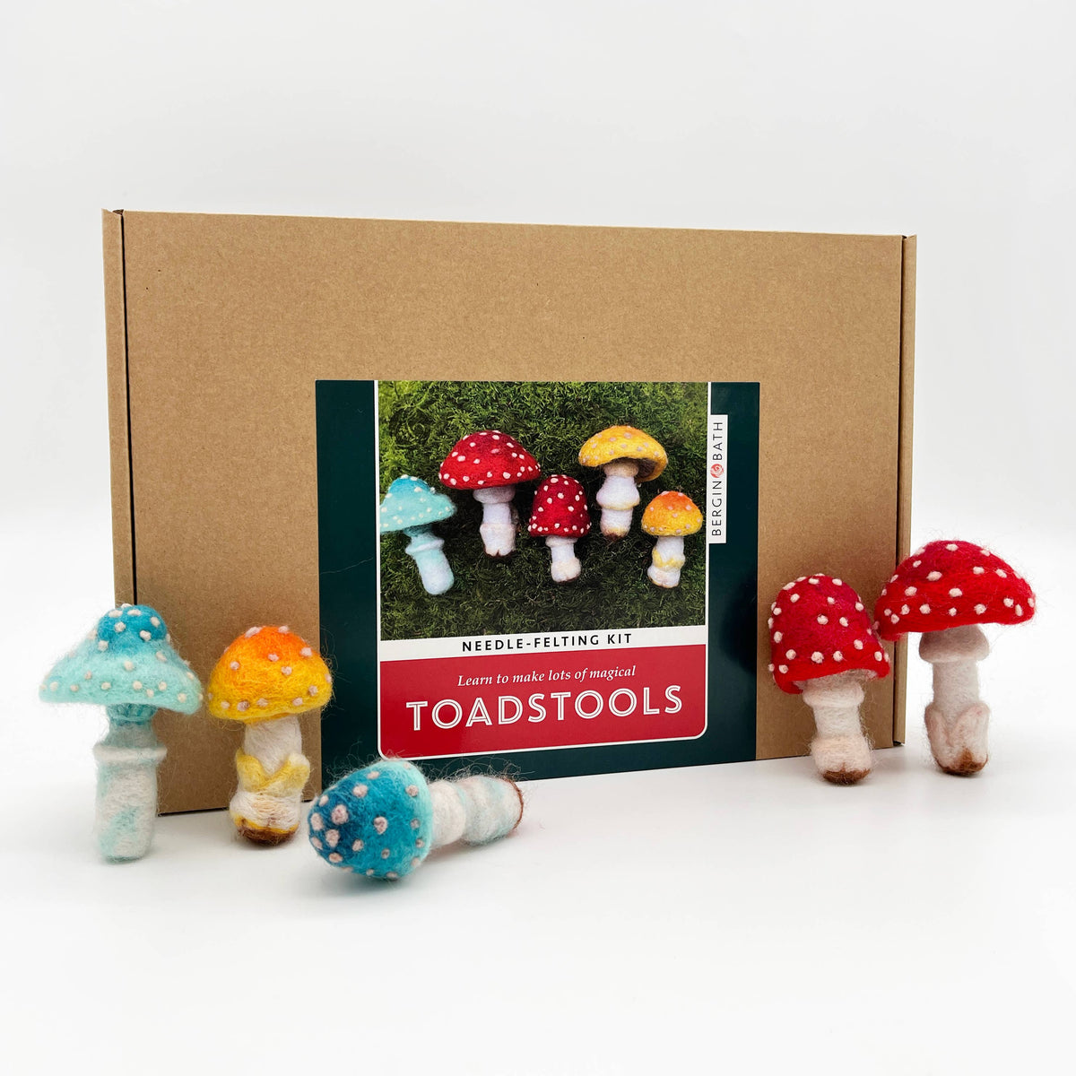 Bergin & Bath Needle Felting Kit, Toadstools