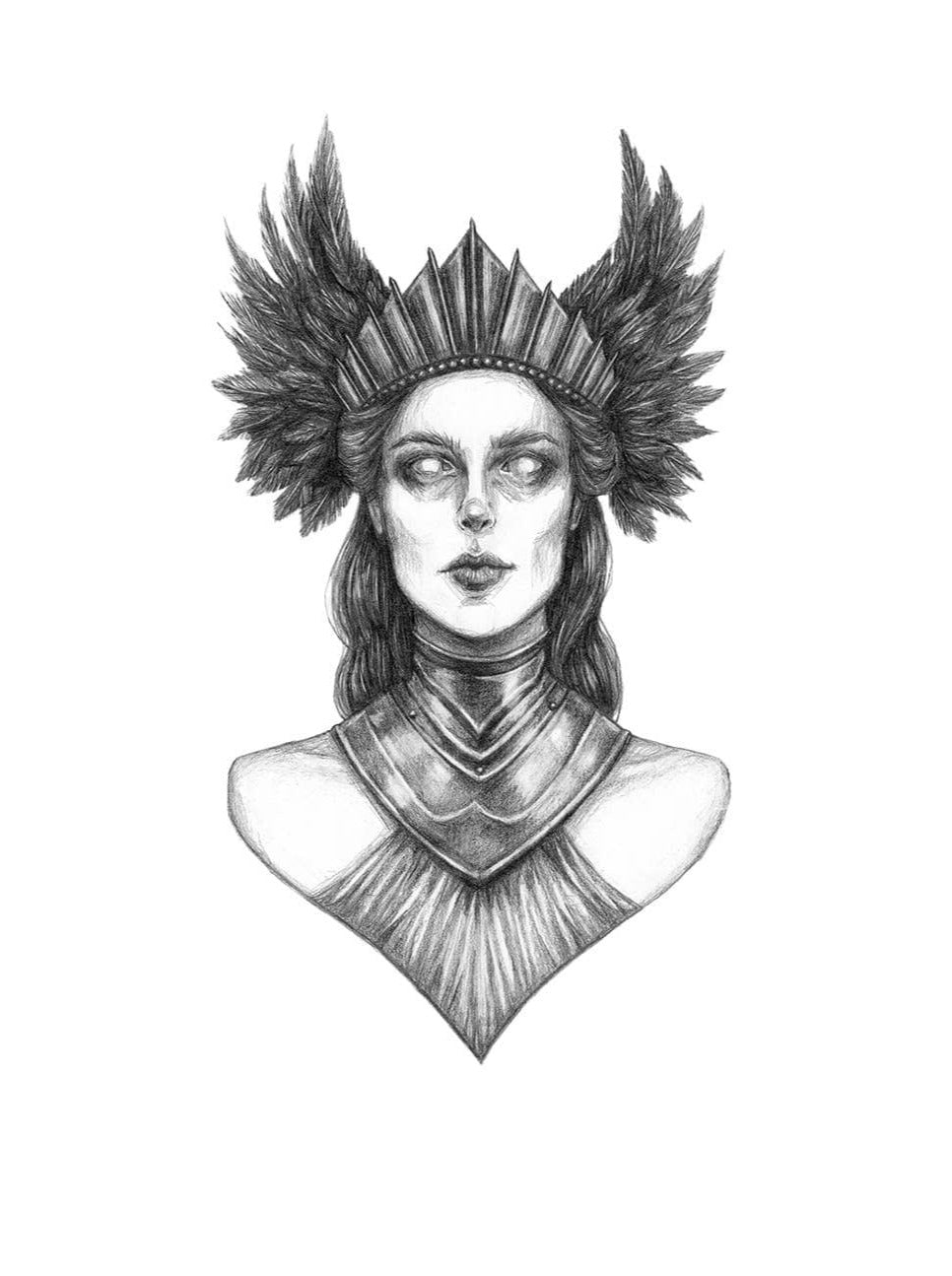 Caitlin McCarthy Art Athena Fine Art Print - Greek Goddess of War & Wisdom: 8x10"