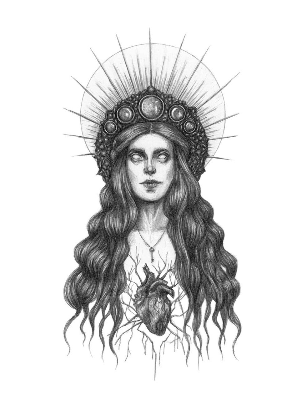 Caitlin McCarthy Art Hecate Fine Art Print - Greek Goddess of Witchcraft: 8x10"