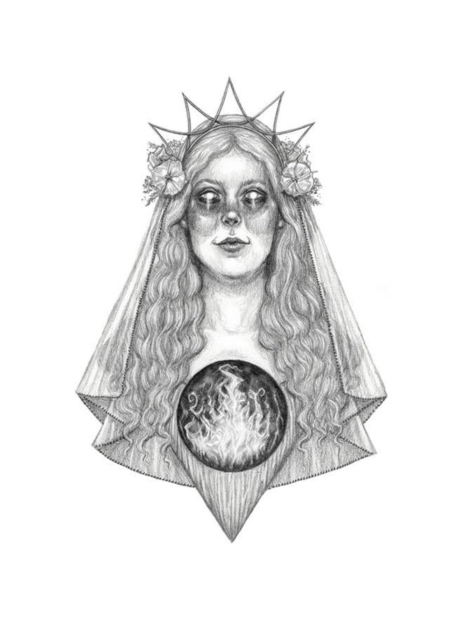 Caitlin McCarthy Art Hestia Fine Art Print - Greek Goddess of Heath & Home: 8x10"