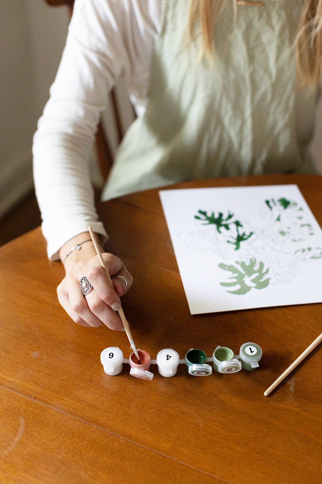 Cate Paper Co. Sunflower Garden Paint-By-Numbers kit