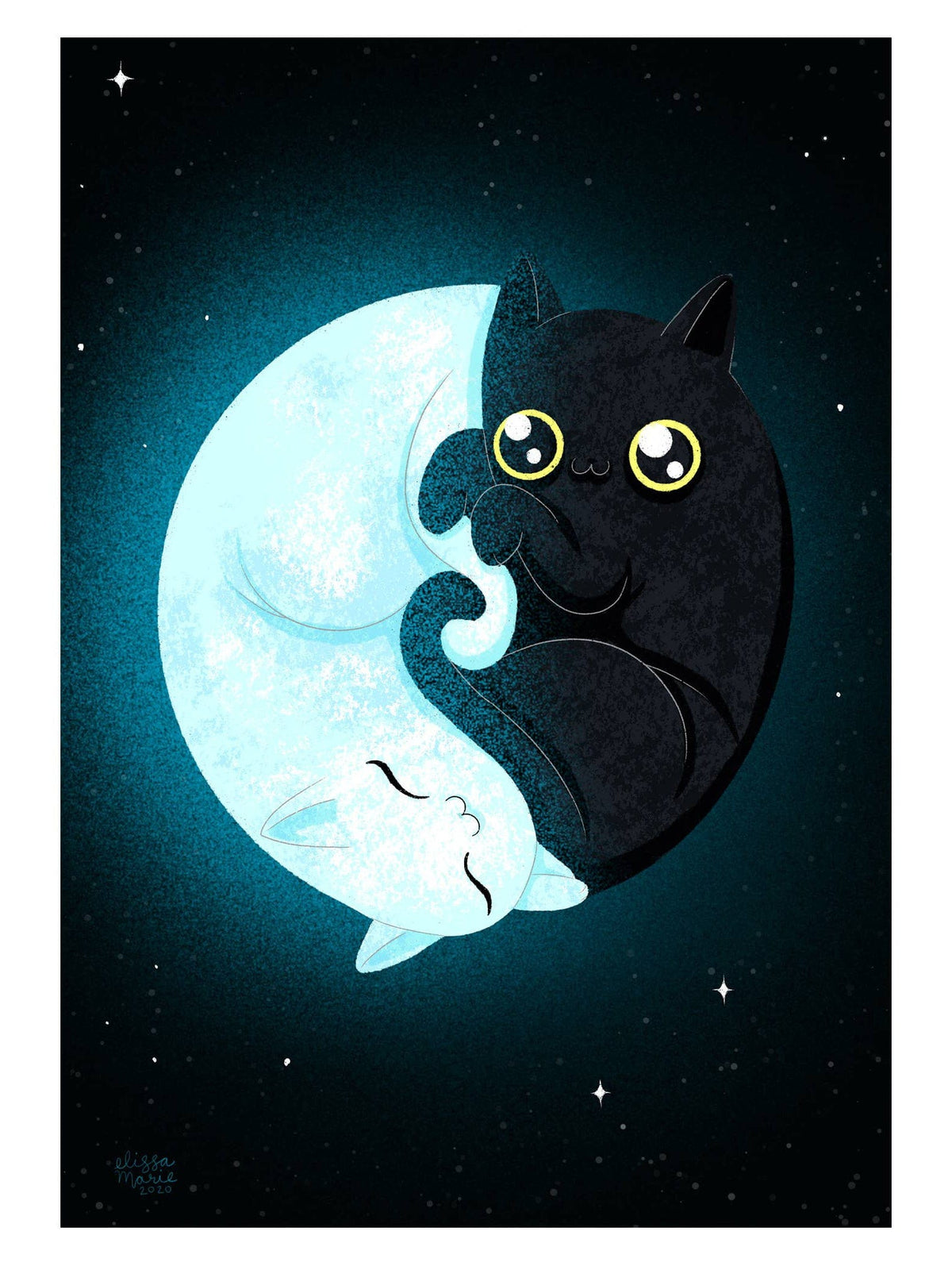 Elissa Marie Creative Giclee Print Quarter Mewn