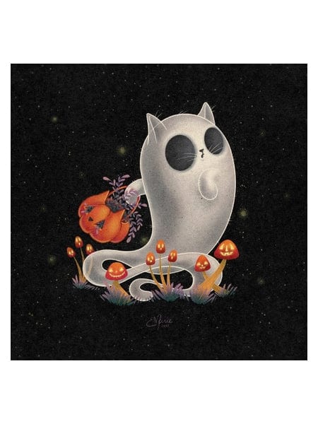 Elissa Marie Creative Giclee Print Scaredy Cat Art Print