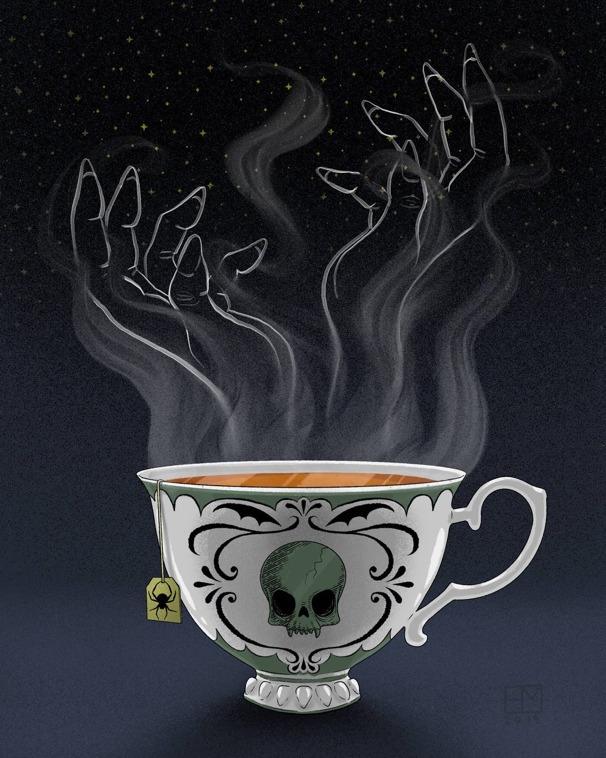 Elissa Marie Creative Witch's Brew 8x10 Art Print | tea | coffee | gothic