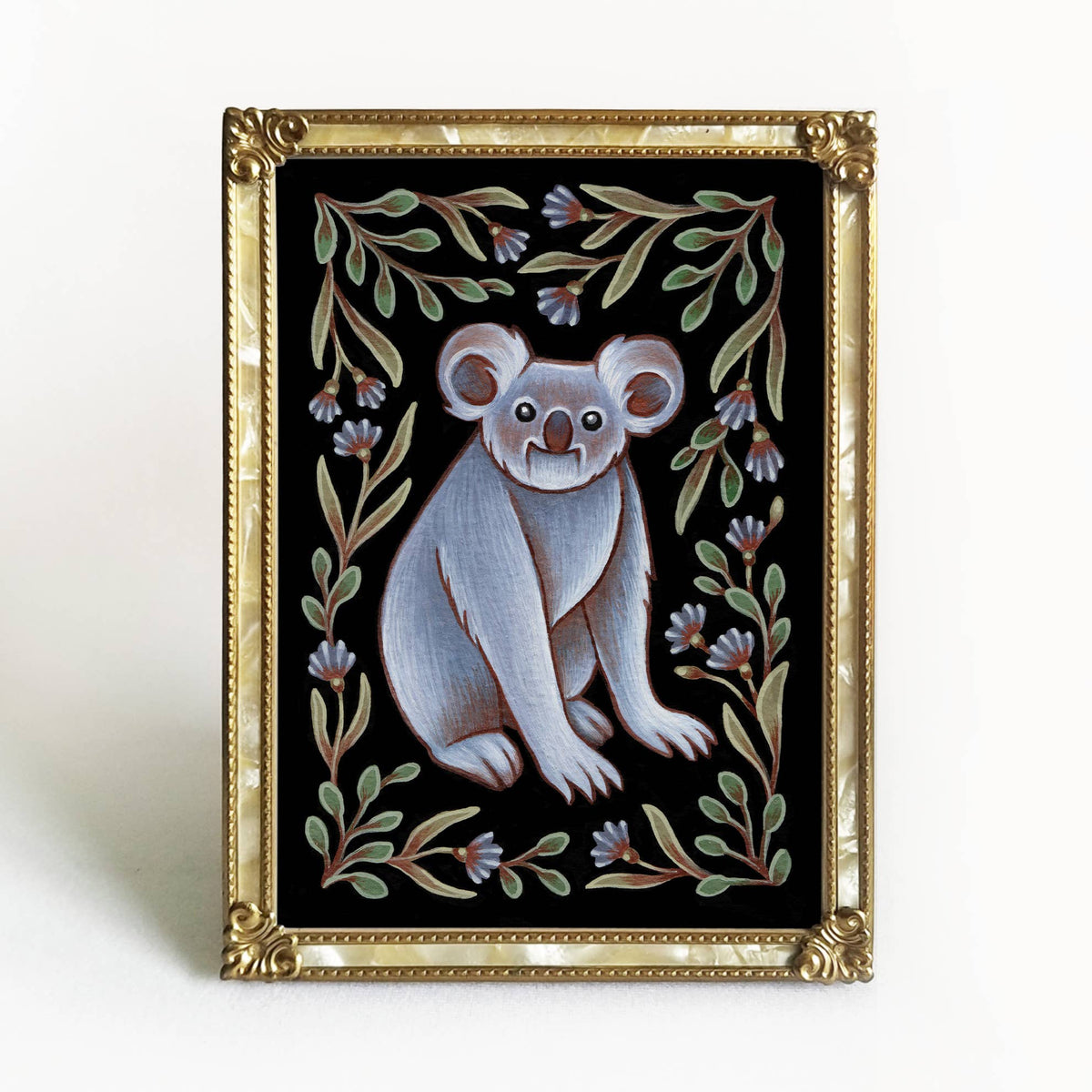 Faina Lorah Koala Art Print Folk Decor: 5x7