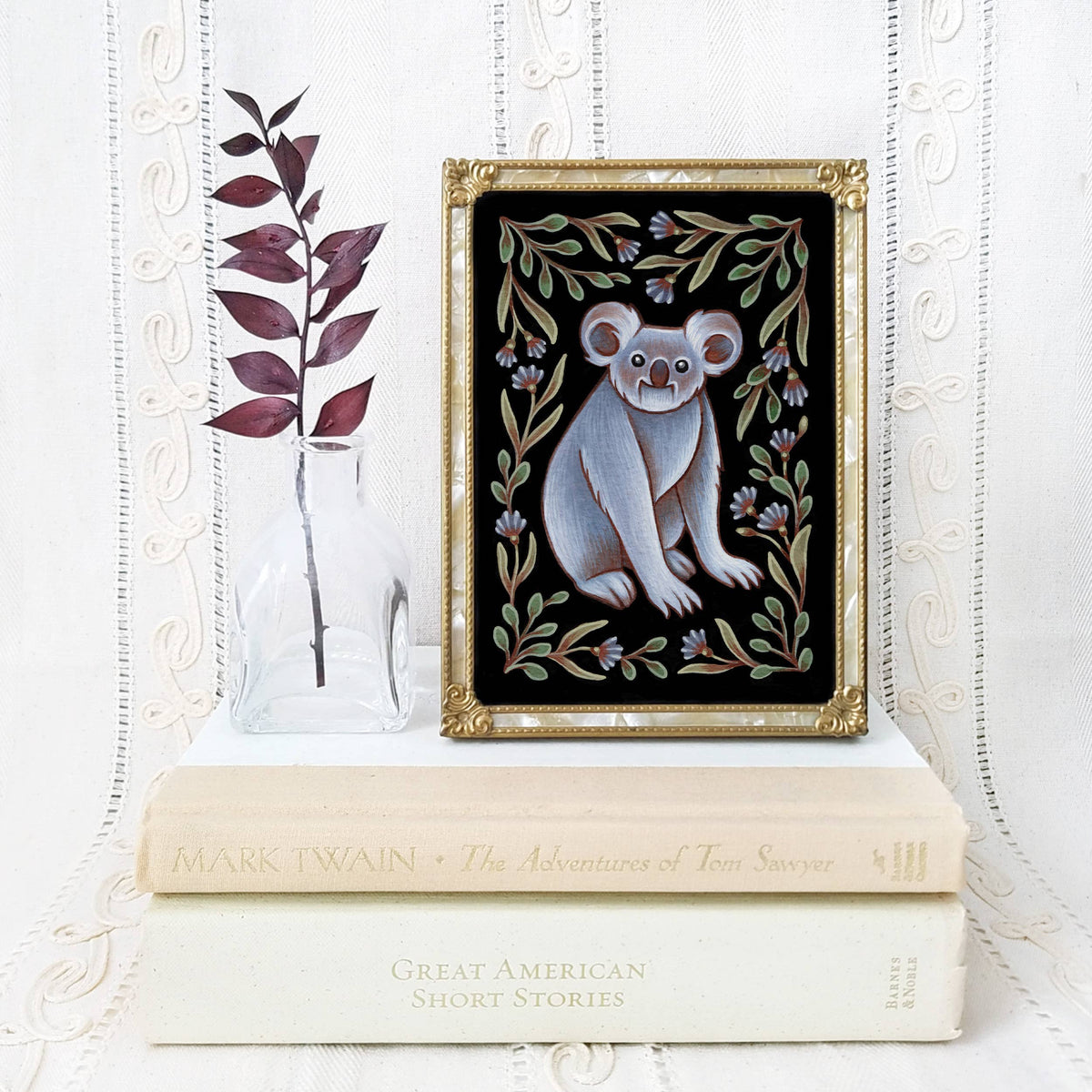Faina Lorah Koala Art Print Folk Decor: 5x7