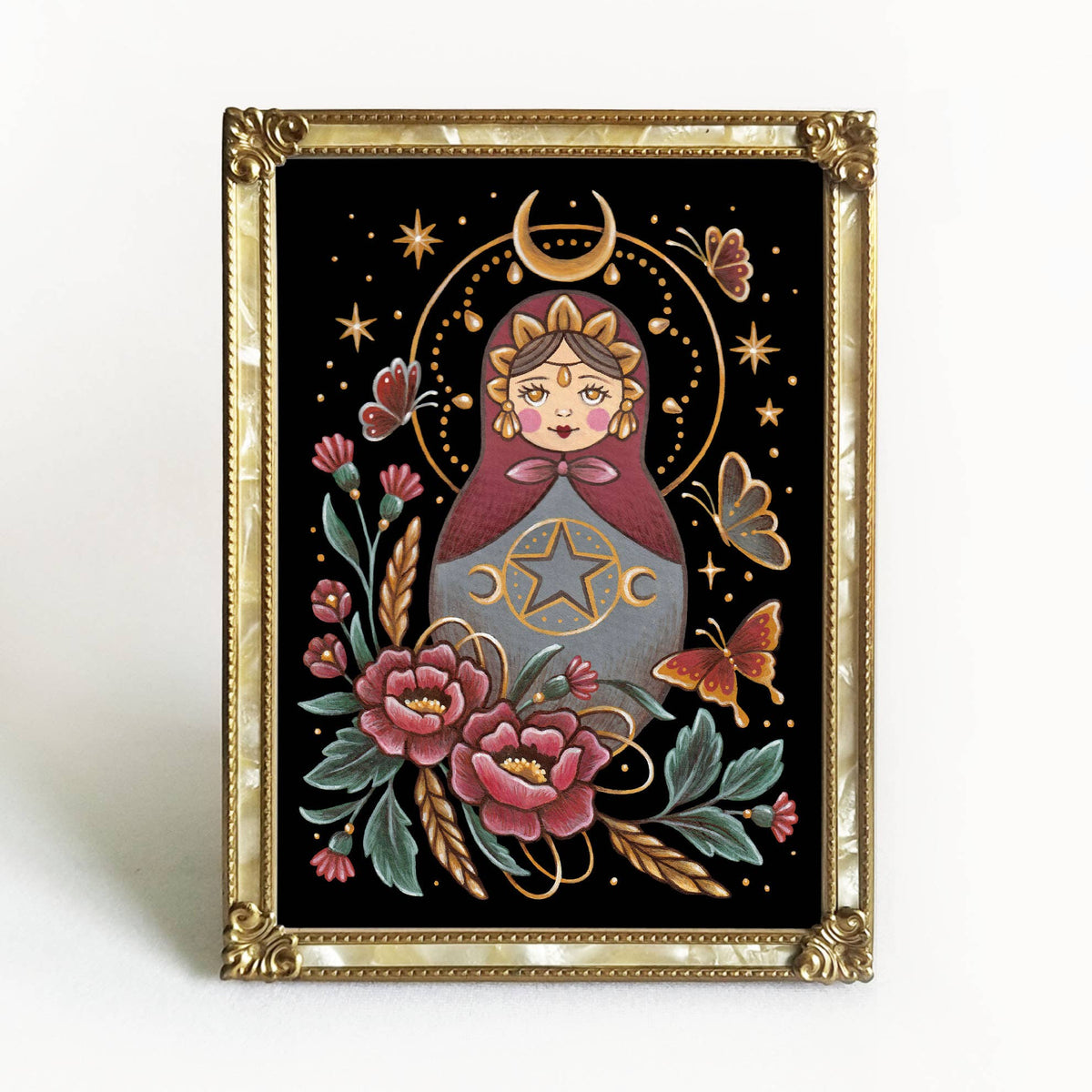Faina Lorah Matryoshka Art Print Folk Decor: 5x7