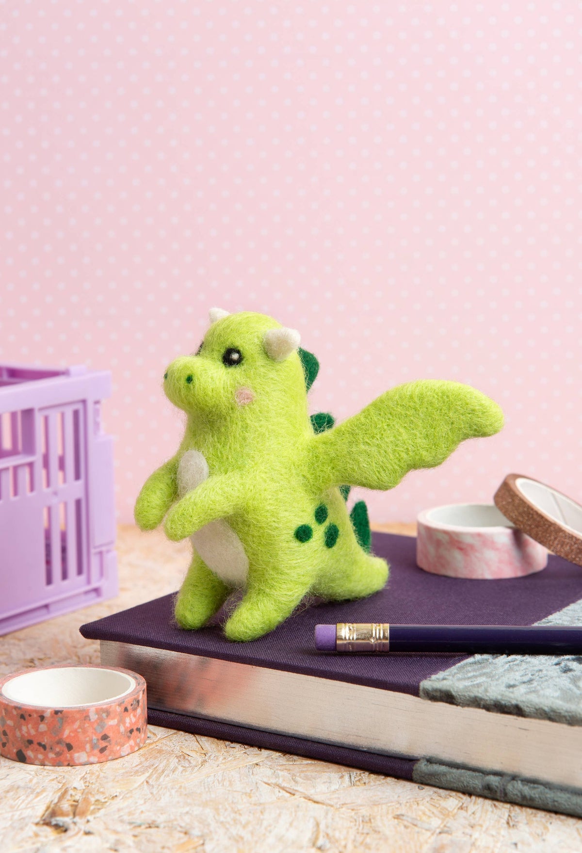 Hawthorn Handmade Baby Dragon Mini Needle Felting Kit | Complete Craft Kit