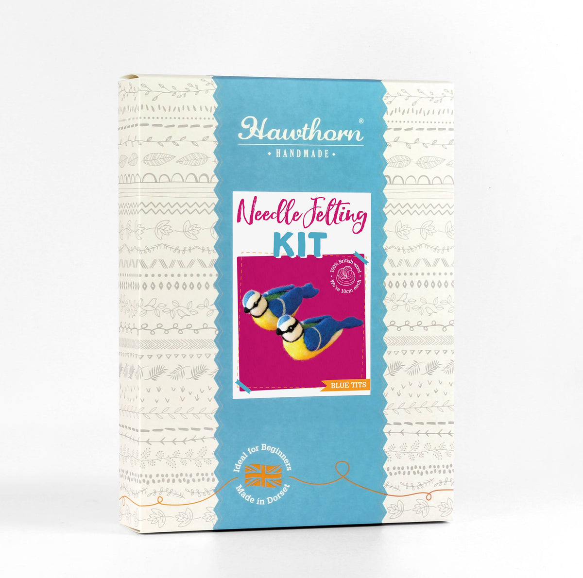 Hawthorn Handmade Blue Tits Needle Felting Kit | Complete Craft Kit