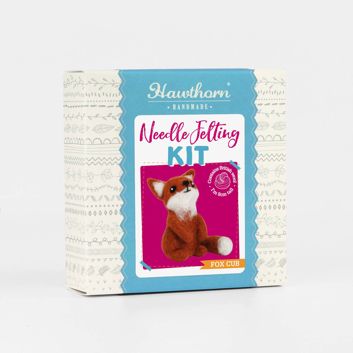 Hawthorn Handmade Fox Cub Mini Needle Felting Kit | Complete Craft Kit