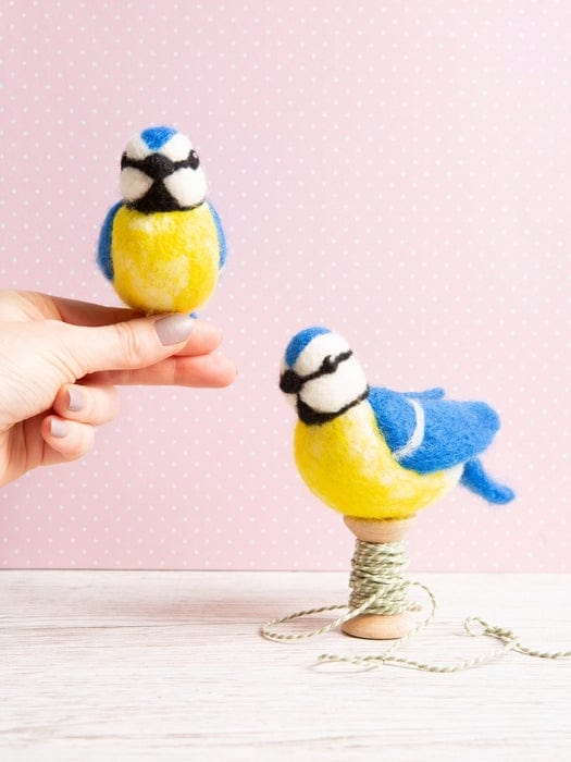 Hawthorn Handmade Needle Felting Kit Beginner Blue Birds Needle Felting Craft Kit