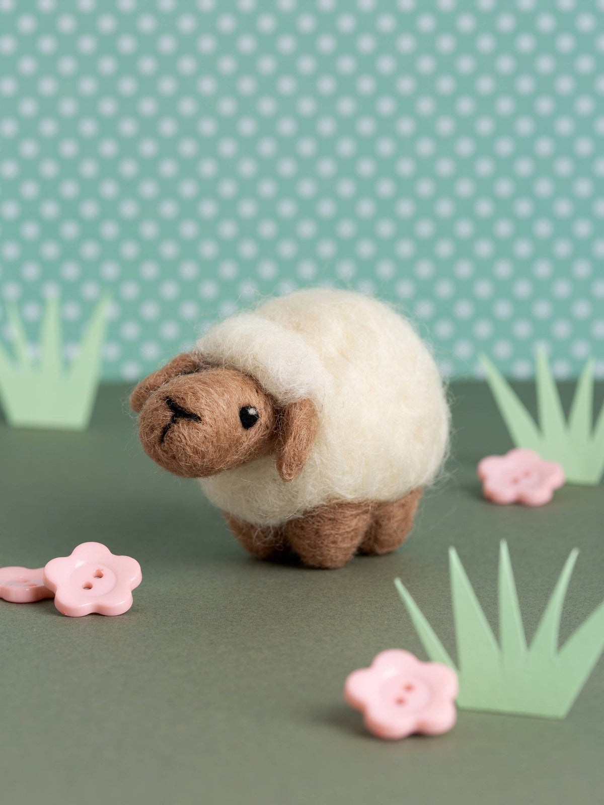 Hawthorn Handmade Needle Felting Kit Beginner Sheep Mini Needle Felting Craft Kit