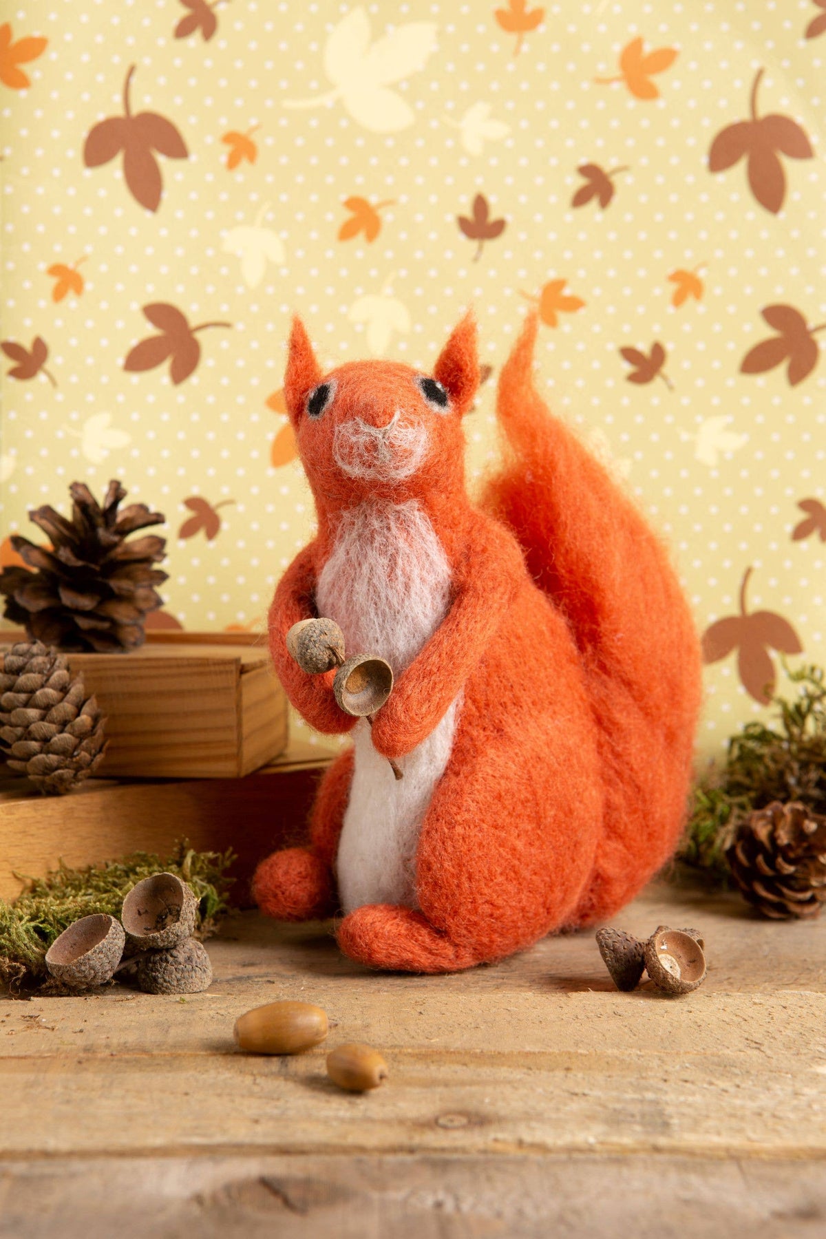 Hawthorn Handmade Red Squirrel Needle Felting Kit | Beginner Craft Kit