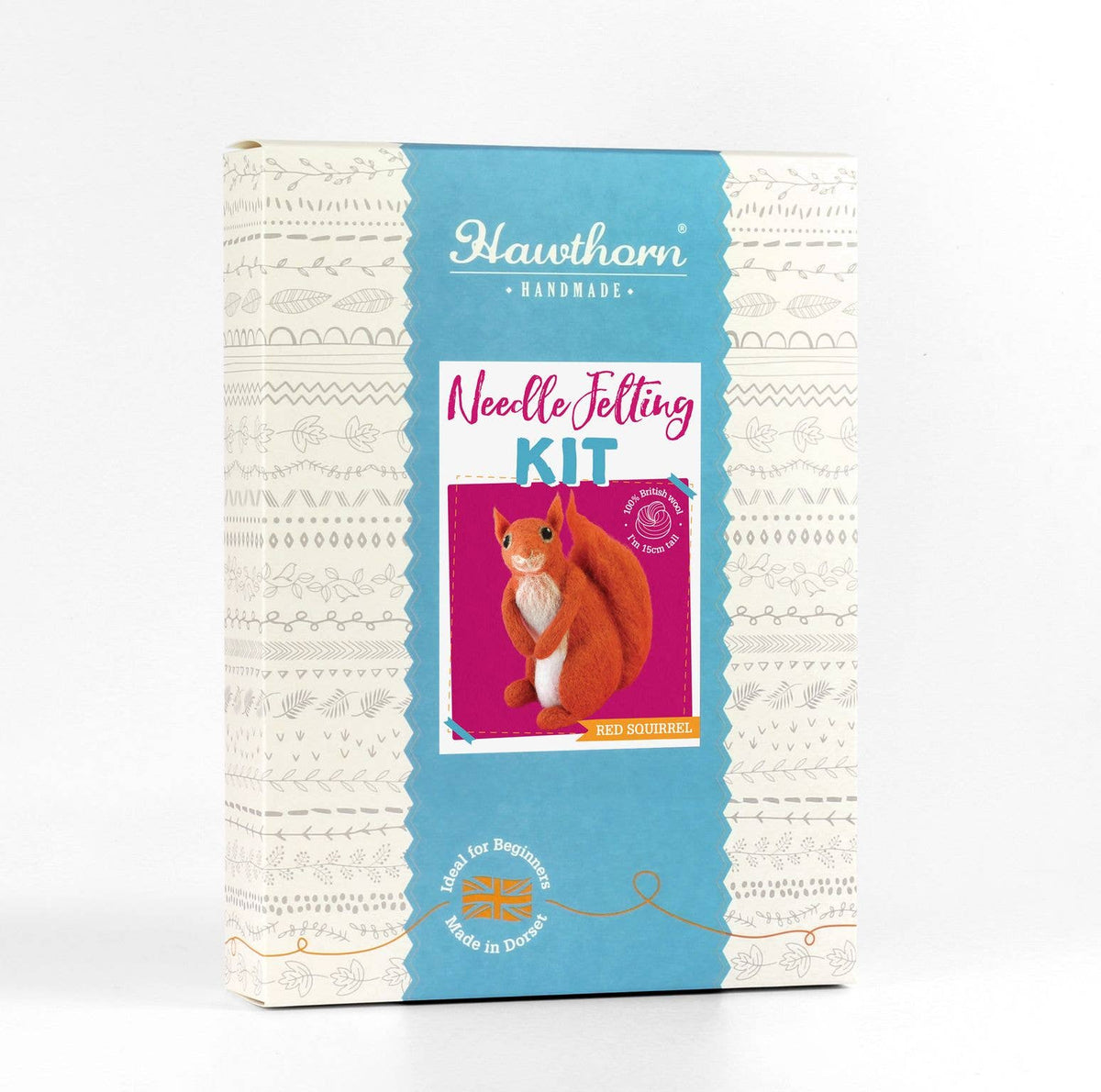 Hawthorn Handmade Red Squirrel Needle Felting Kit | Beginner Craft Kit