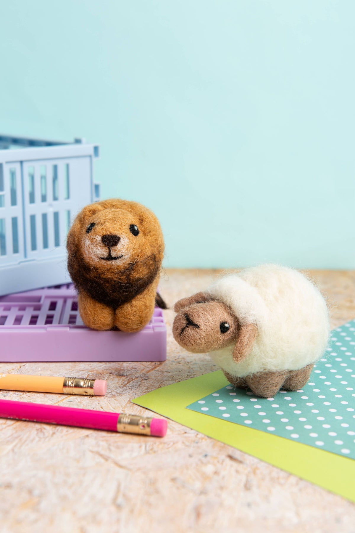 Hawthorn Handmade Sheep Mini Needle Felting Kit | Beginner Craft Kit