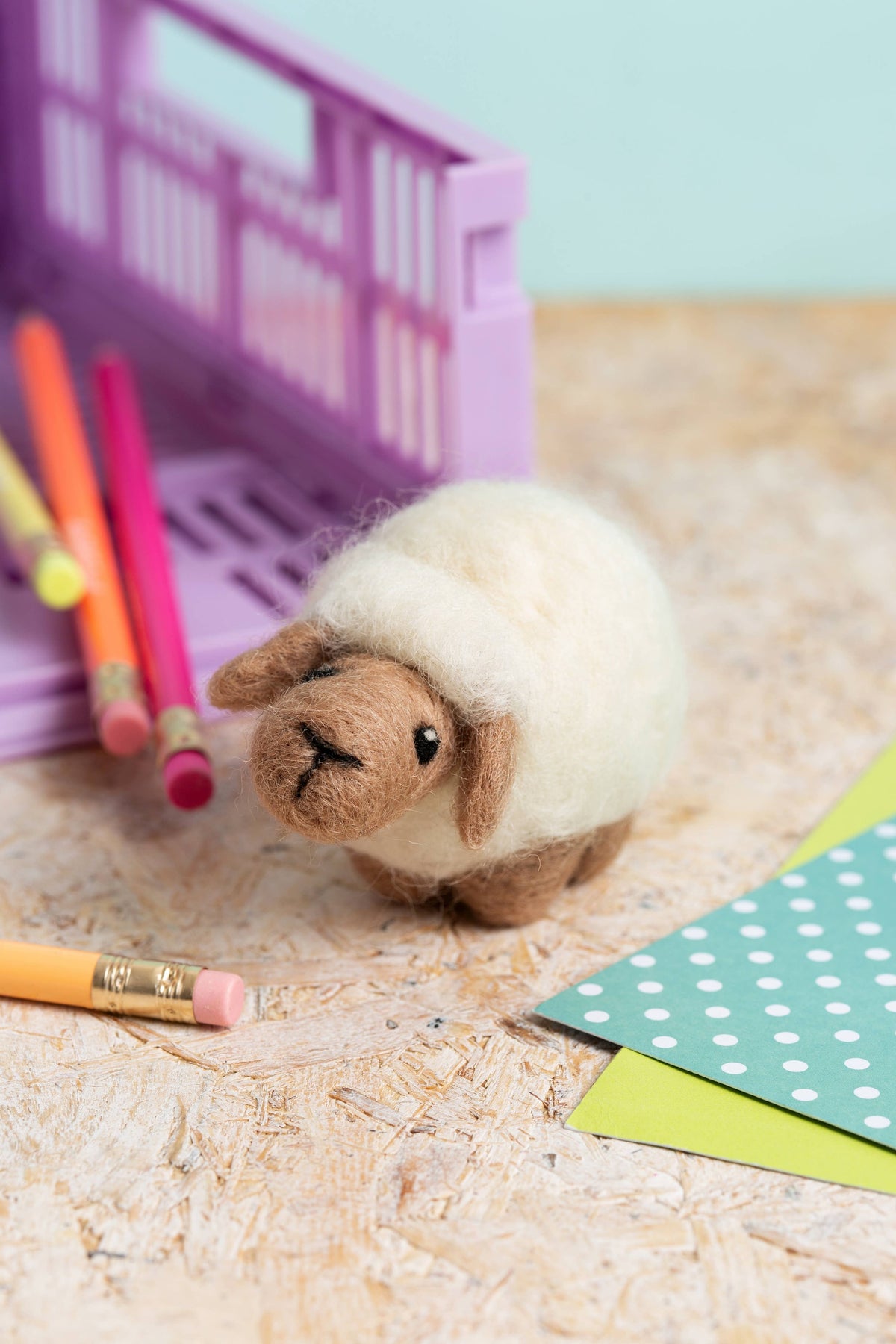 Hawthorn Handmade Sheep Mini Needle Felting Kit | Beginner Craft Kit