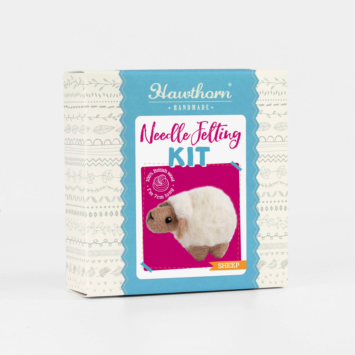 Hawthorn Handmade Sheep Mini Needle Felting Kit | Beginner Craft Kit