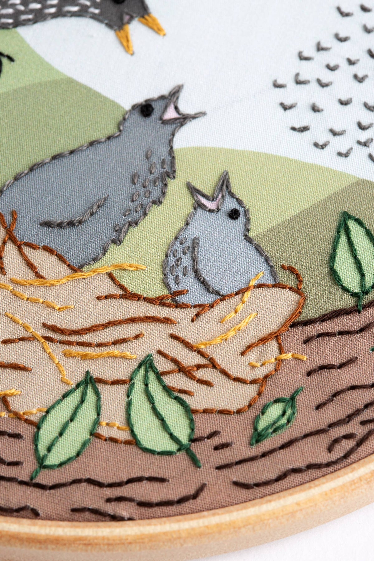 Hawthorn Handmade Starling Song Embroidery Kit | Complete Craft Kit