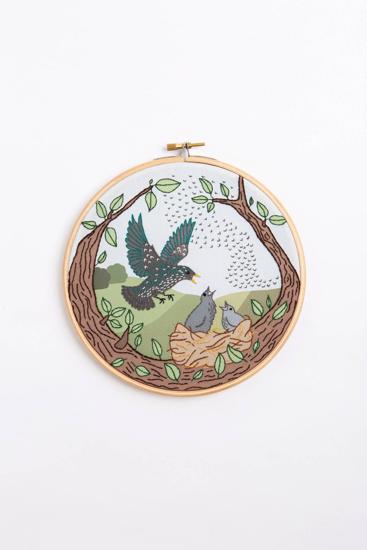 Hawthorn Handmade Starling Song Embroidery Kit | Complete Craft Kit