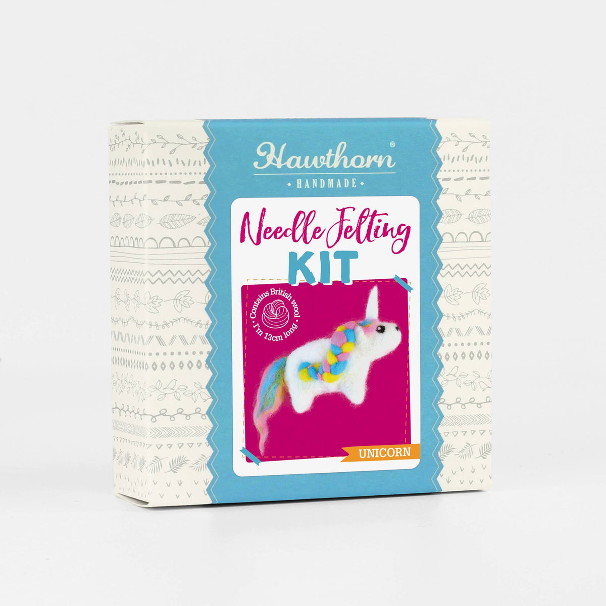 Hawthorn Handmade Unicorn Mini Needle Felting Kit | Beginner Craft Kit