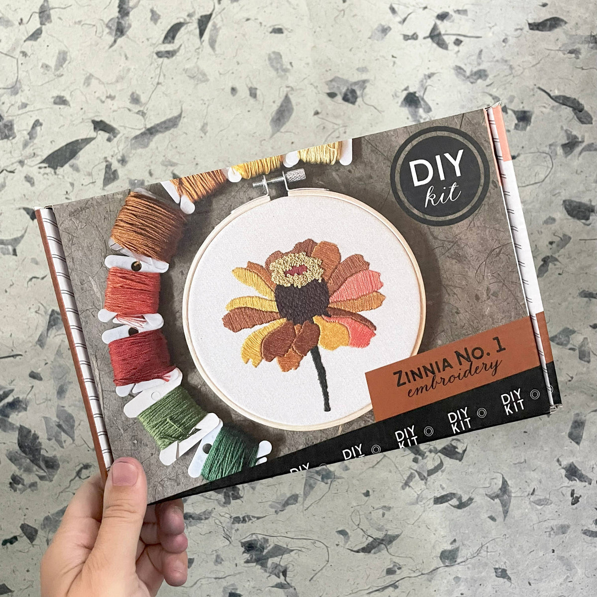 Kate Wyatt Fine Art DIY Embroidery Kit - Zinnia No. 1 (5")