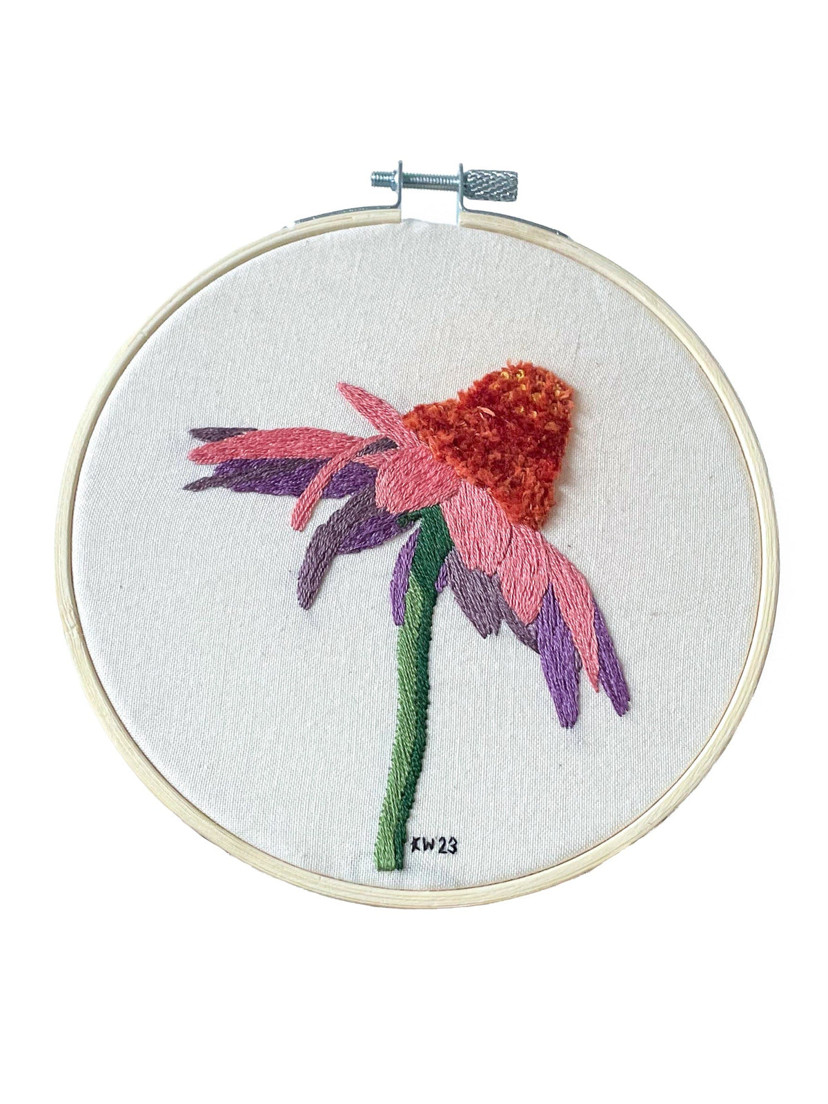 5" Beginner Coneflower Embroidery Kit