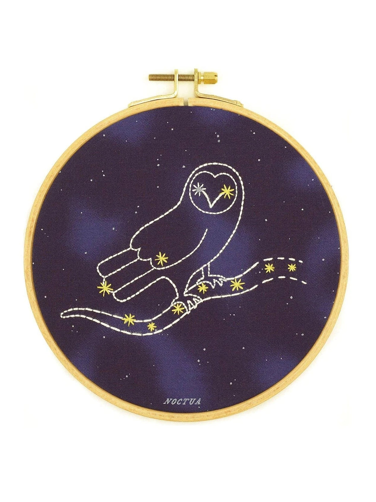 6" Beginner "Noctua" Constellation Embroidery Kit