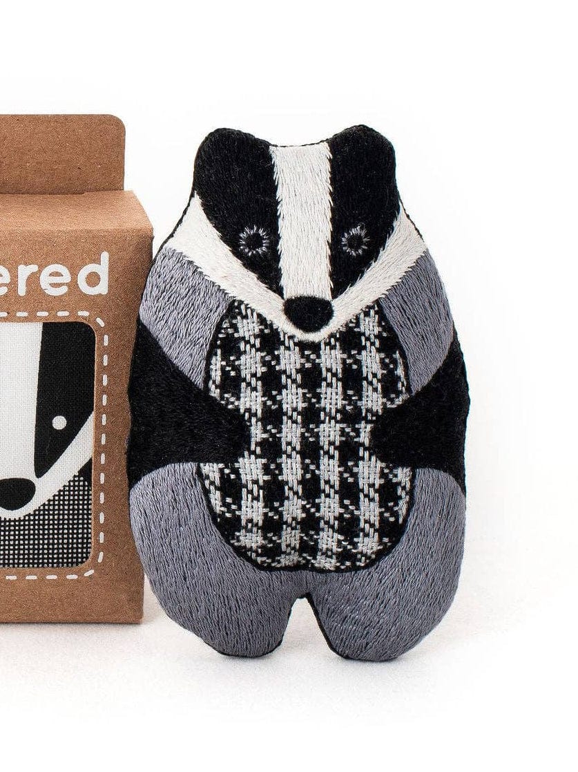 Kiriki Press Embroidery Kit Basic kit "Badger" Embroidery Doll Kit