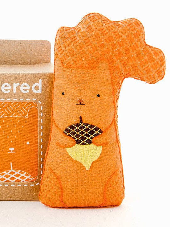 Beginner "Squirrel" Embroidery Doll Kit