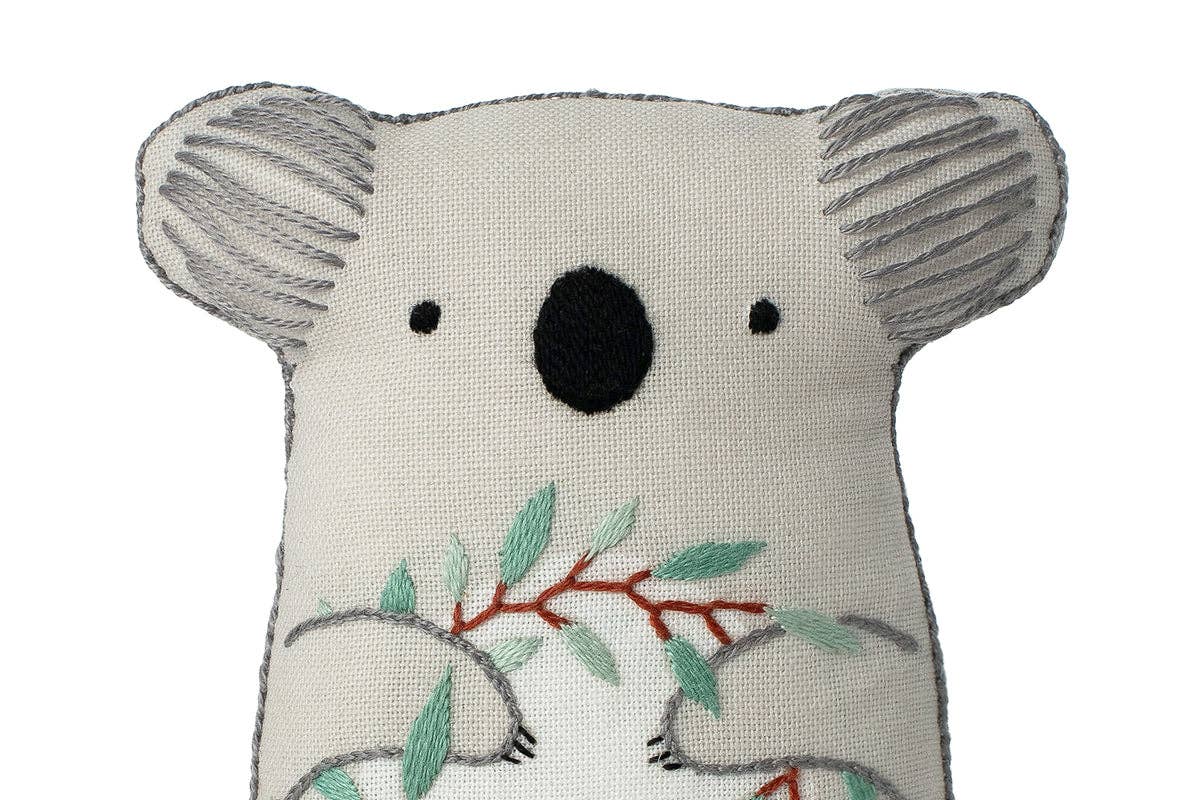 Kiriki Press Embroidery Kit Beginner "Koala" Embroidery Doll Kit