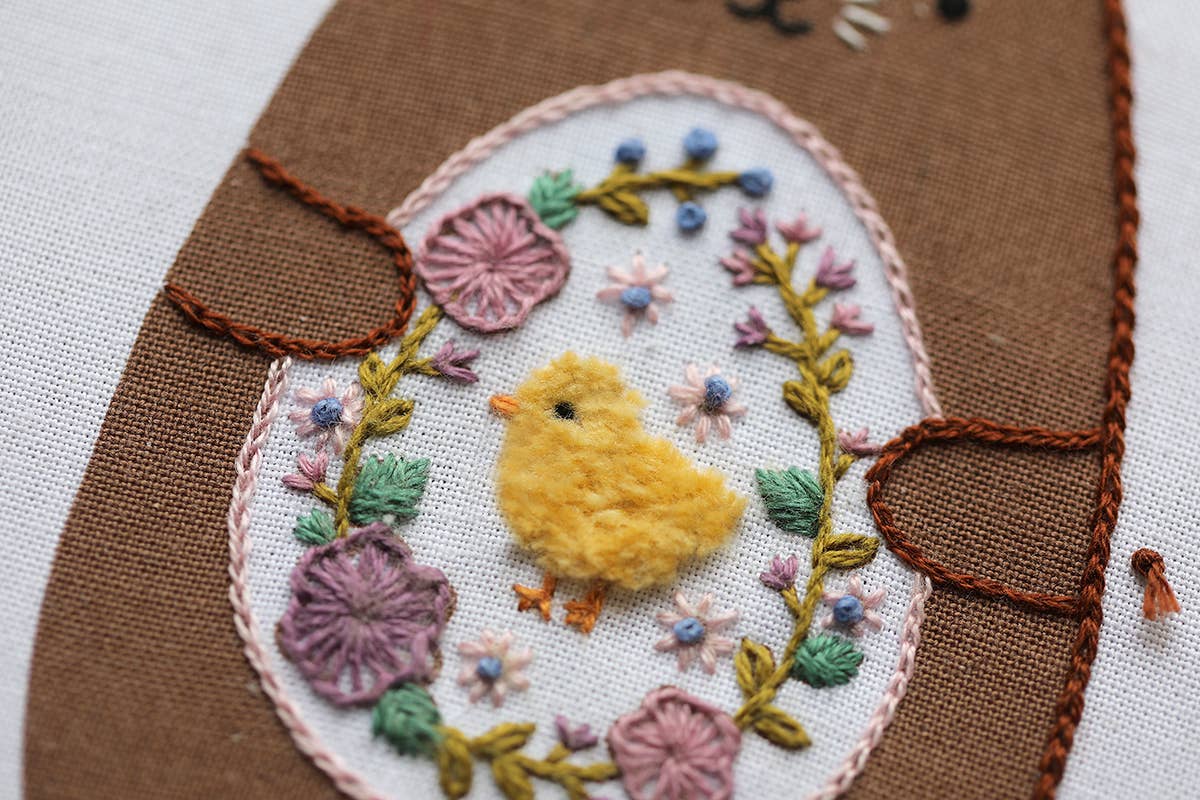 Kiriki Press *Limited Edition*  Chocolate Bunny Embroidery Kit