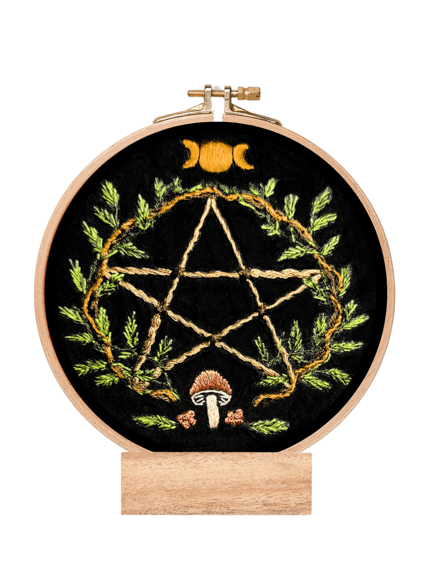 4" Beginner "Season of the Witch" Embroidery Kit
