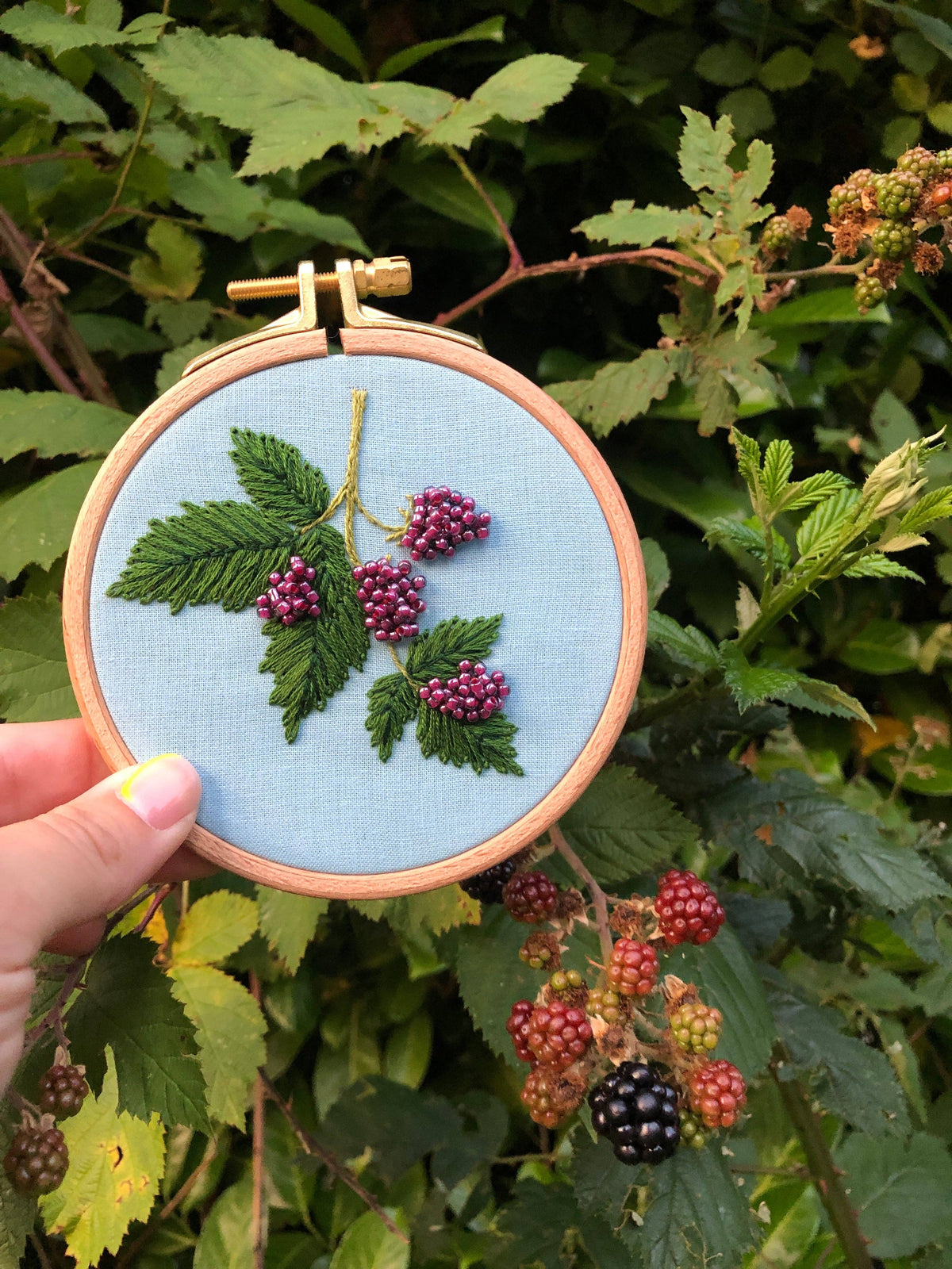 MCreativeJ Beaded Berries - Botanical Embroidery Kit for Intermediate Stitchers