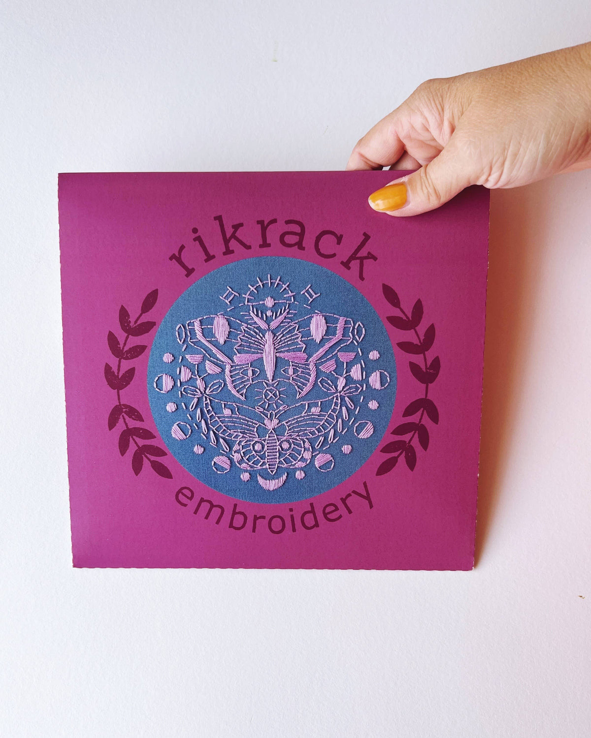 Rikrack Gemini Moths Embroidery Kit