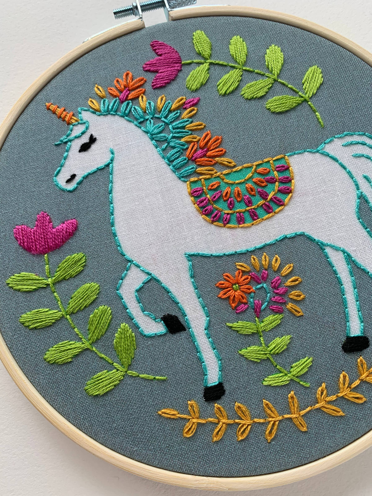 Rikrack Unicorn Embroidery Kit