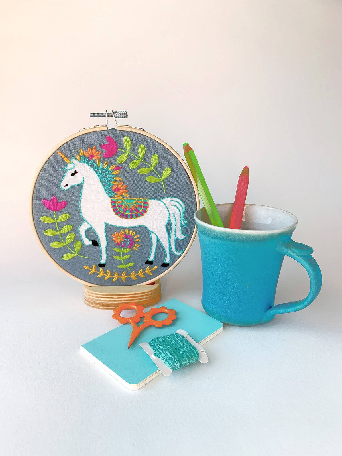 Rikrack Unicorn Embroidery Kit