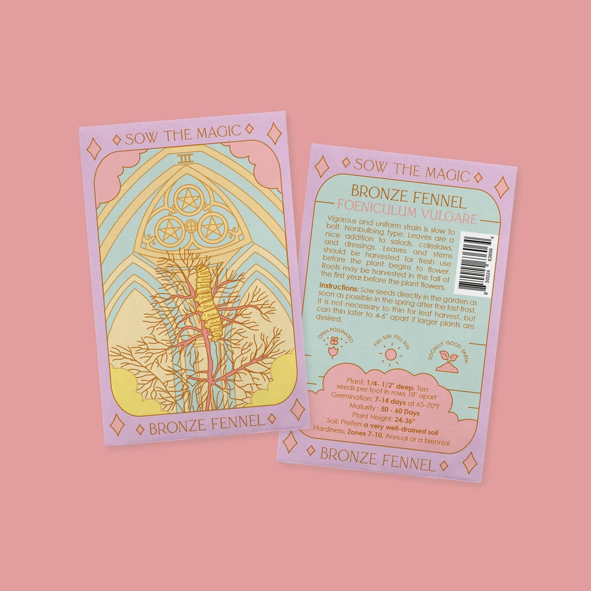 Sow the Magic Bronze Fennel Tarot Garden + Gift Seed Packet