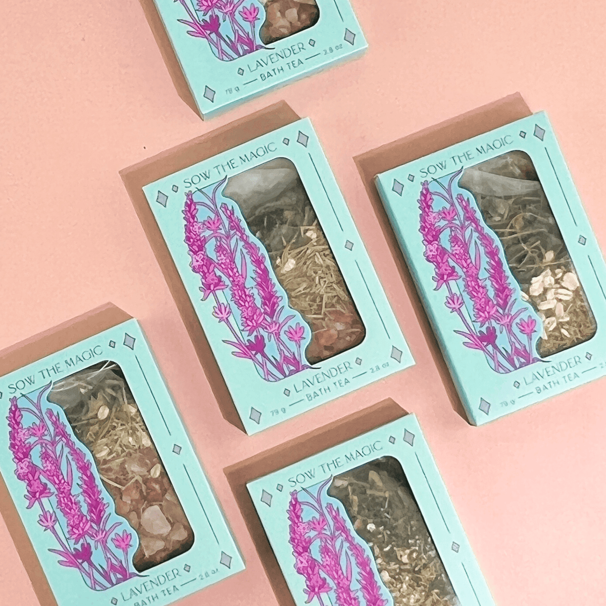 Sow the Magic Lavender Lovers Tarot Botanical Bath Tea Box