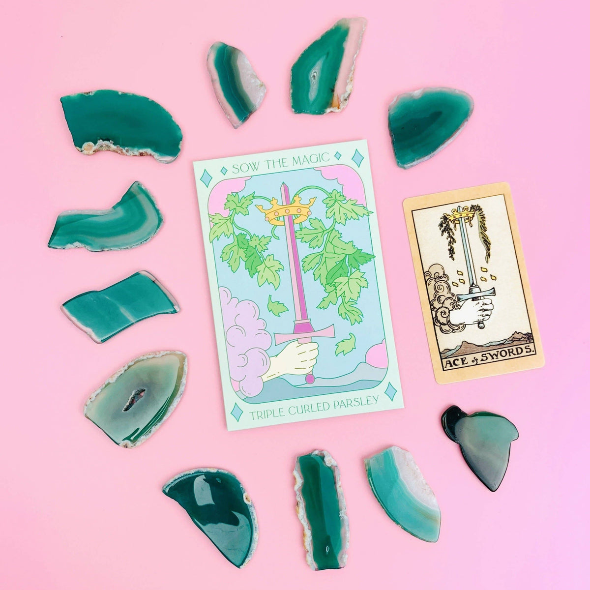 Sow the Magic Triple Curled Parsley Tarot Garden + Gift Seed Packet