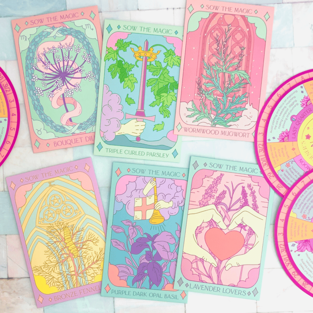 Sow the Magic Triple Curled Parsley Tarot Garden + Gift Seed Packet