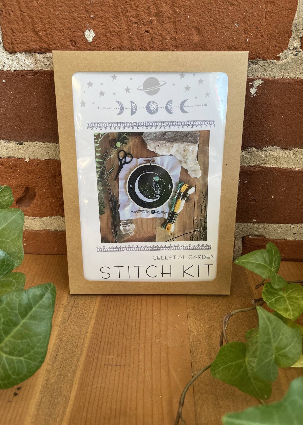 Tangled Up In Hue DIY Stitch Kit - Celestial Garden - Embroidery Kit