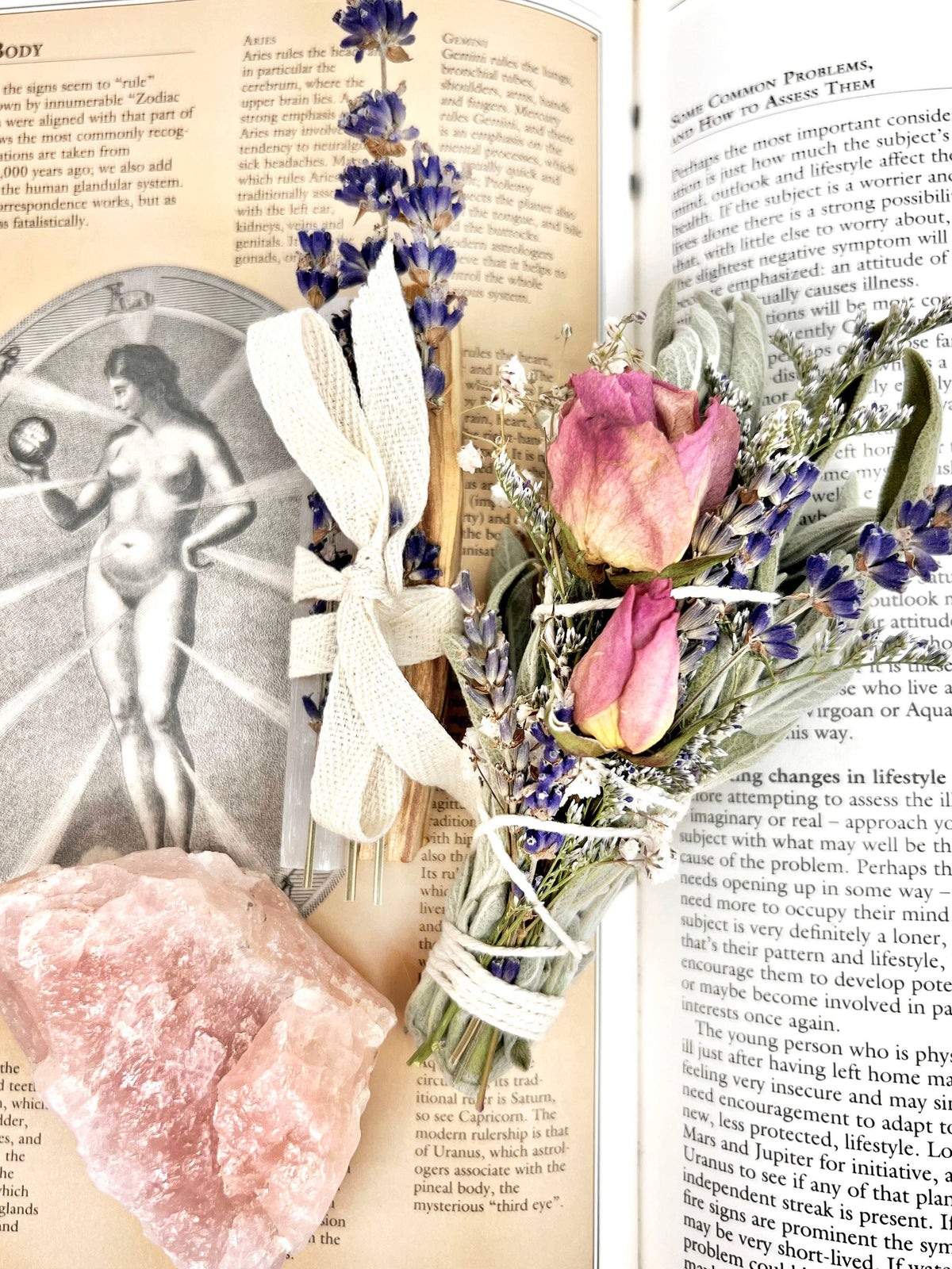 The 12th Moon LOVE RITUAL KIT - Self-Love & Gifting - Smoke Cleansing: Re-Usable Glass Jar
