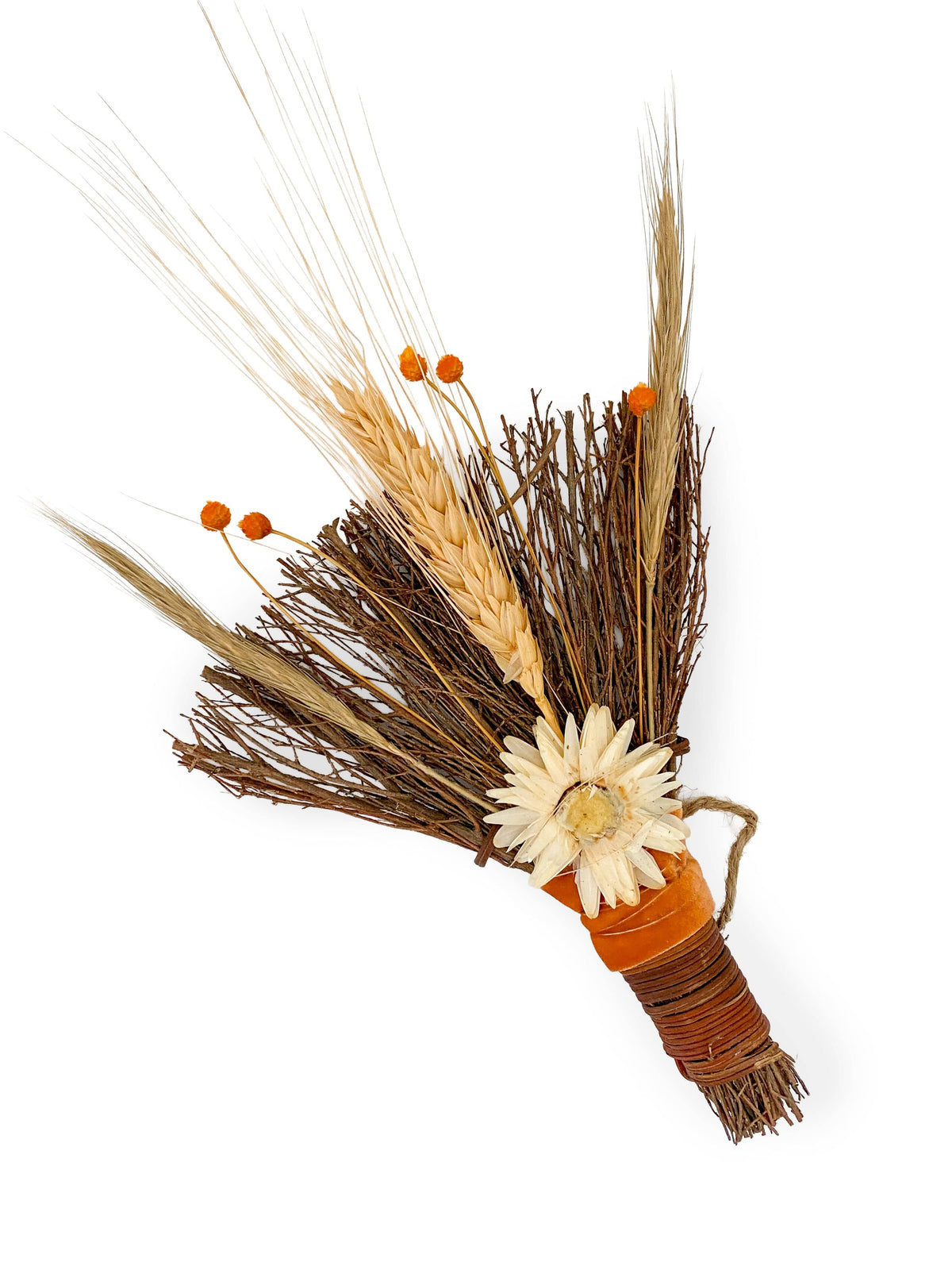 Topanga Window Decorative Broom Fragrant Dried Autumn Harvest Floral Cinnamon Broom